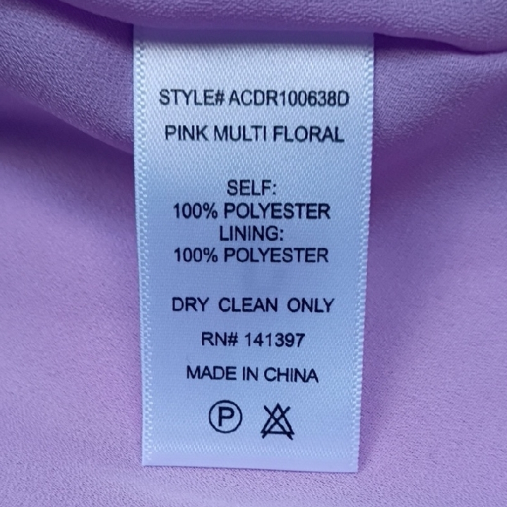 Astr The Label High Low Pemberley  Floral Dress in Pink and Purple Size M - Picture 12 of 12